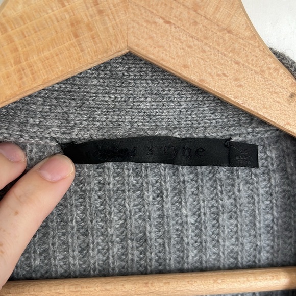 JENNI KAYNE Cashmere Cocoon Cardigan in Heather Grey - Picture 8 of 9